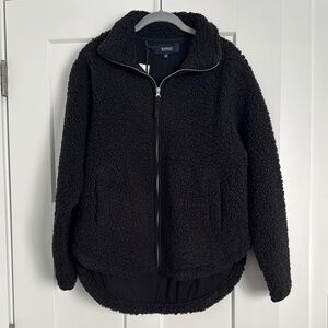 Buffalo David Button Black Sherpa Jacket